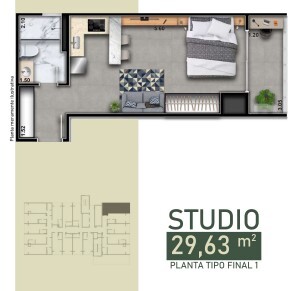 Apartamento à venda com 31m², 0 quartos sem vaga - 27