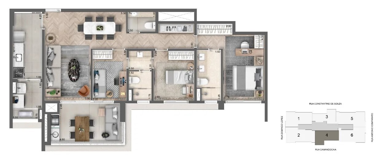 Apartamento à venda com 113m², 2 quartos com vaga - 19