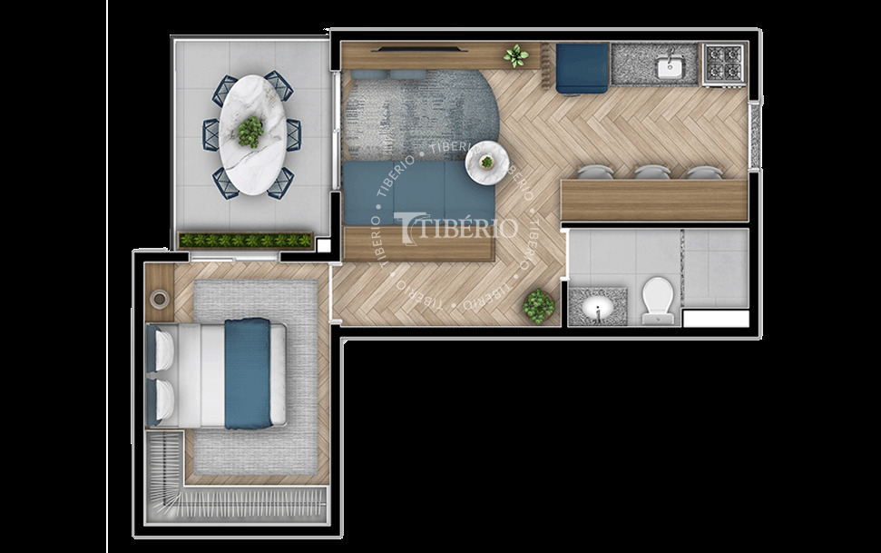 Apartamento à venda com 30m², 1 quarto sem vaga - 30