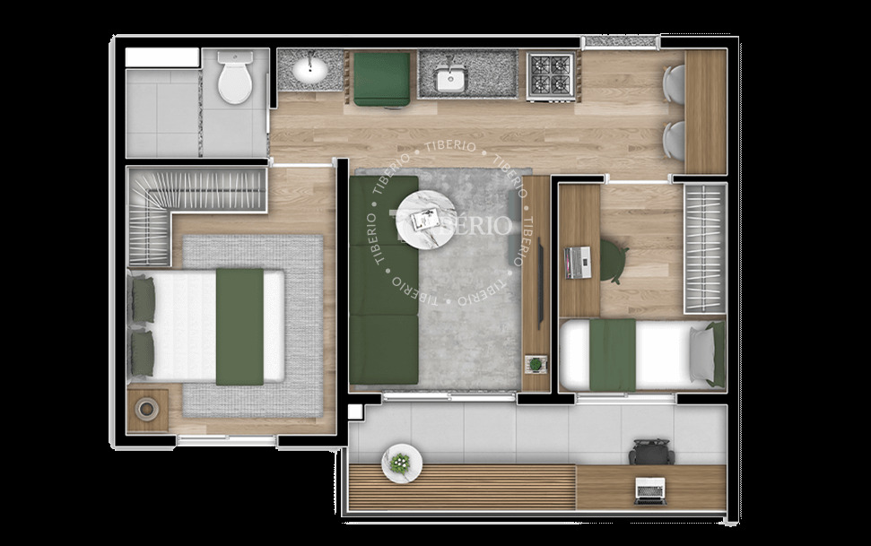 Apartamento à venda com 42m², 2 quartos sem vaga - 30