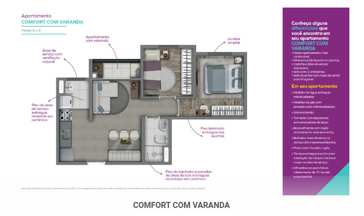 Apartamento à venda com 41m², 2 quartos sem vaga - 16