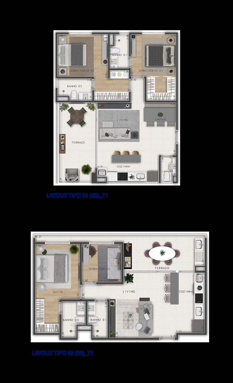 Apartamento à venda com 80m², 2 quartos com vaga - 16