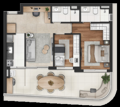 Apartamento à venda com 76m², 2 quartos com vaga - 36