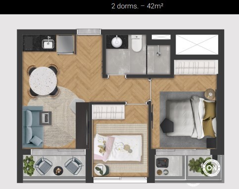 Apartamento à venda com 42m², 2 quartos sem vaga - 17