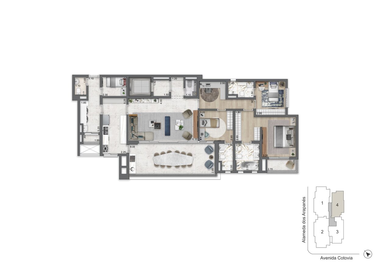 Apartamento à venda com 172m², 3 quartos com vaga - 19