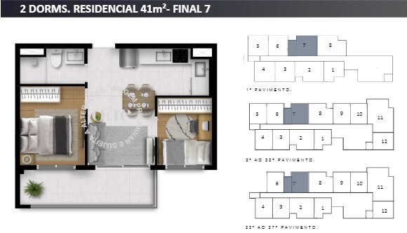 Apartamento à venda com 41m², 2 quartos sem vaga - 16