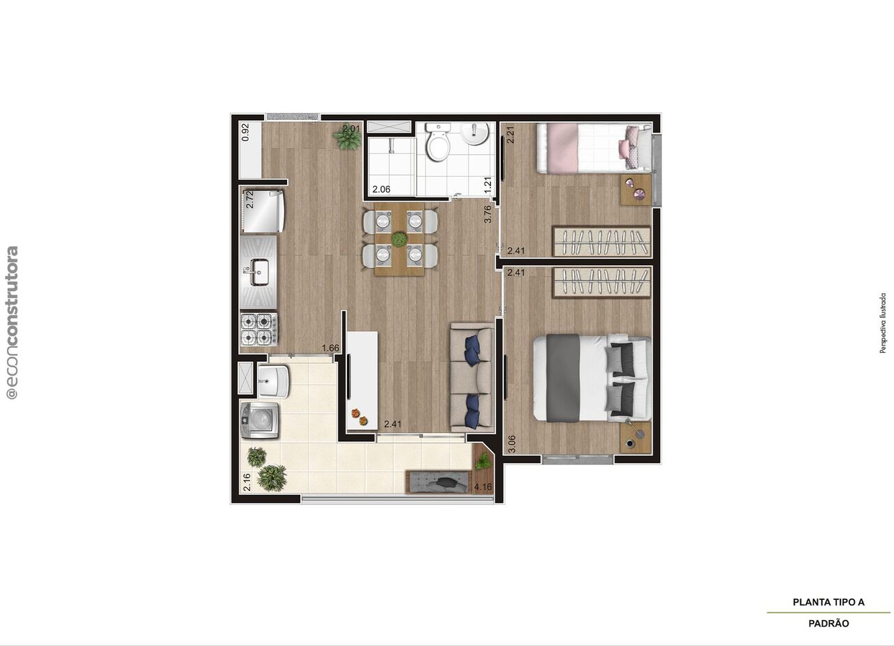 Apartamento à venda com 37m², 2 quartos sem vaga - 25