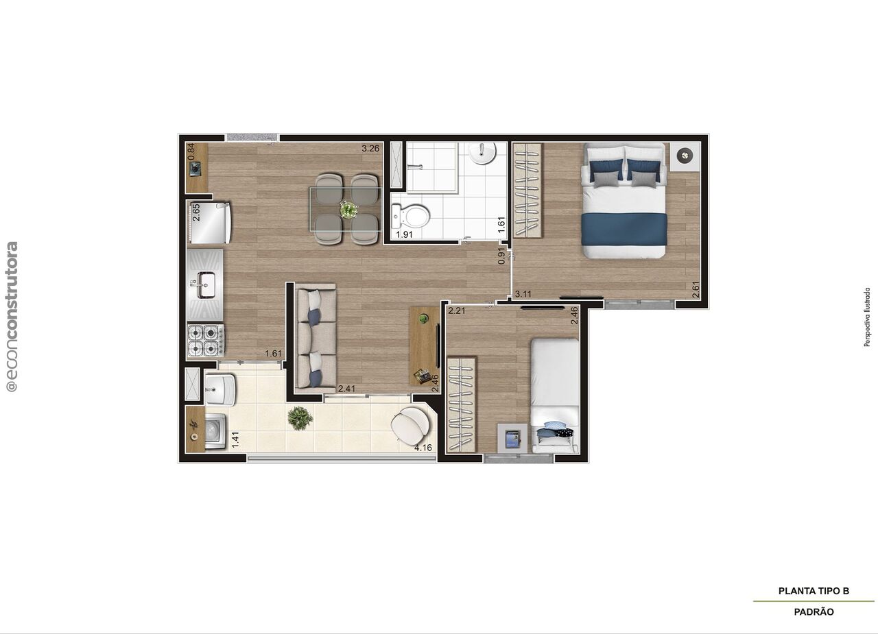 Apartamento à venda com 41m², 2 quartos com vaga - 25