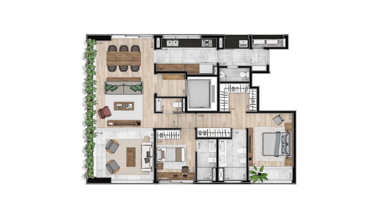 Apartamento à venda com 134m², 2 quartos com vaga - 21