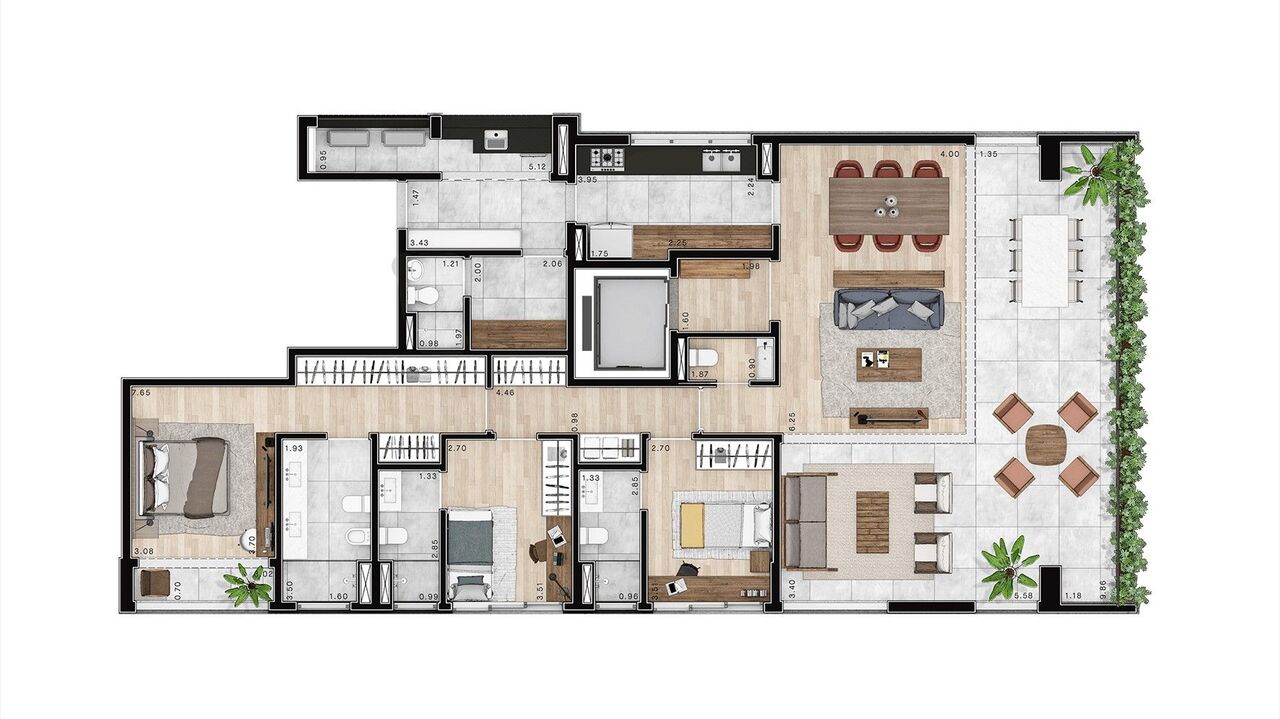Apartamento à venda com 196m², 3 quartos com vaga - 21