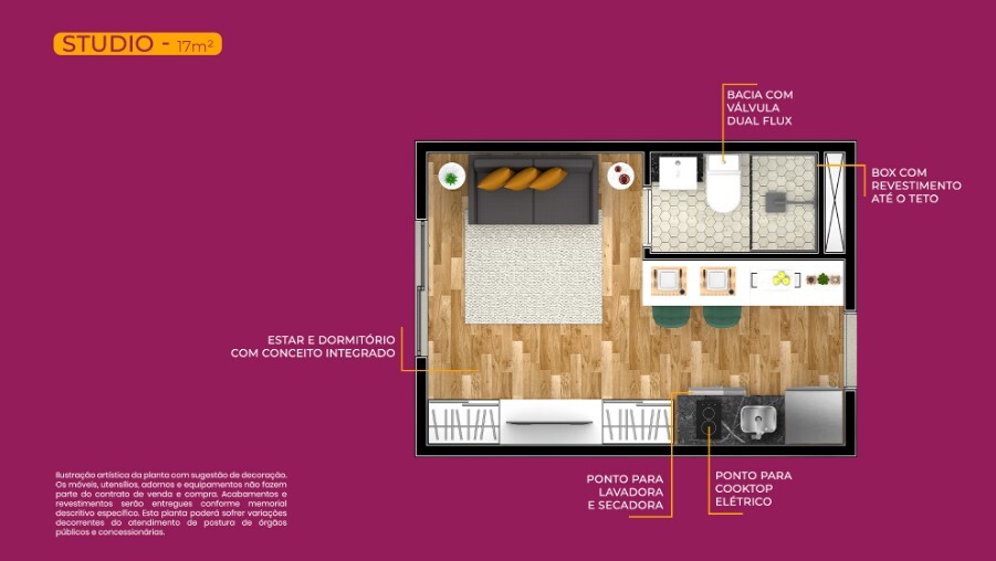 Apartamento à venda com 16m², 0 quartos sem vaga - 19