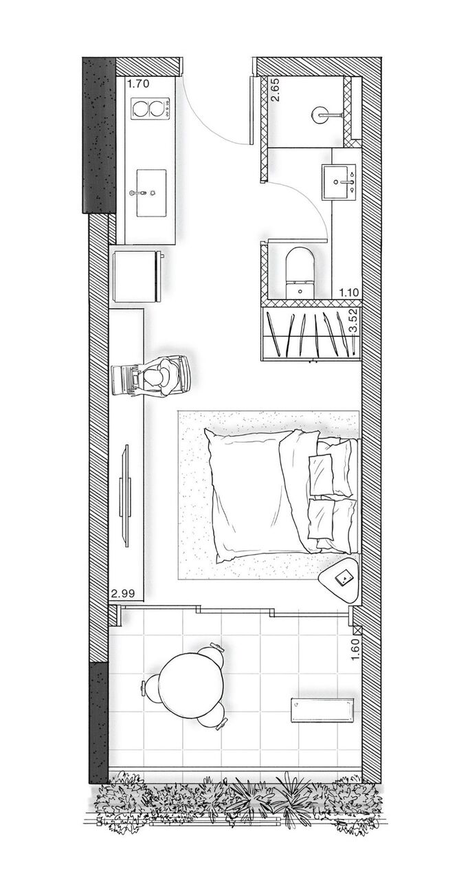 Studio à venda com 26m², 0 quartos sem vaga - 12