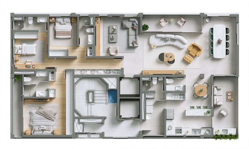 Apartamento à venda com 191m², 3 quartos com vaga - 19