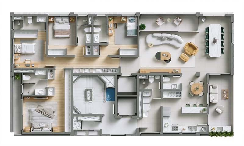 Apartamento à venda com 191m², 3 quartos com vaga - 20