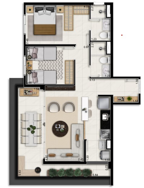 Apartamento à venda com 68m², 2 quartos com vaga - 19