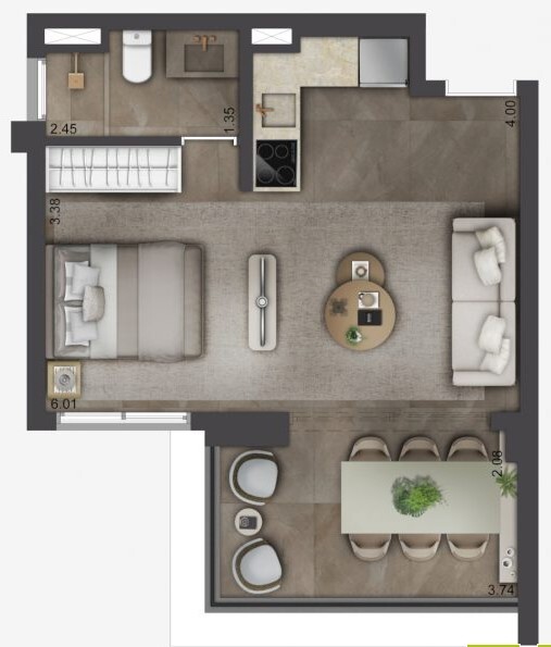 Apartamento à venda com 41m², 0 quartos sem vaga - 17