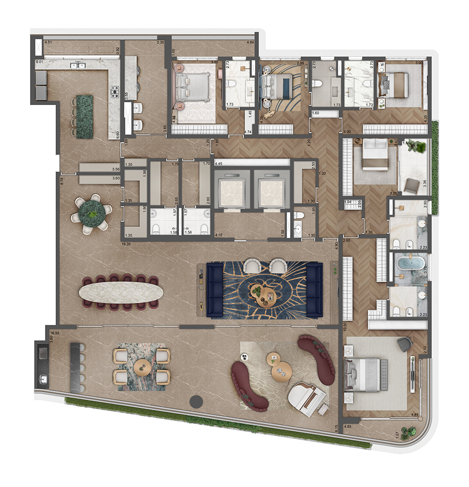 Apartamento à venda com 493m², 5 quartos com vaga - 21