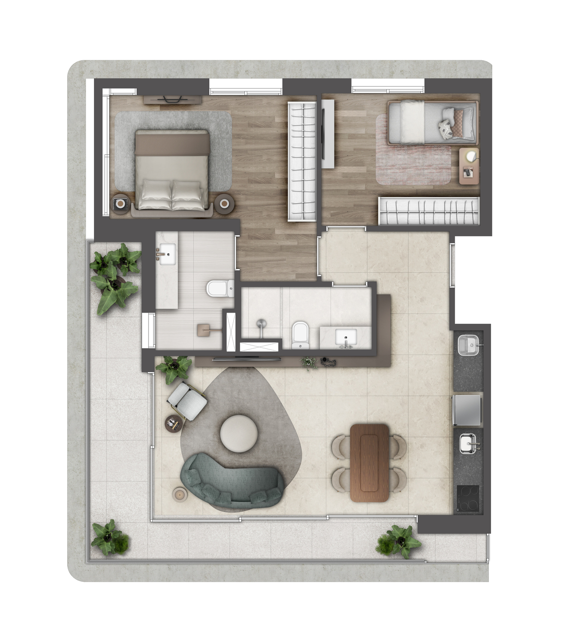 Apartamento à venda com 91m², 2 quartos sem vaga - 21