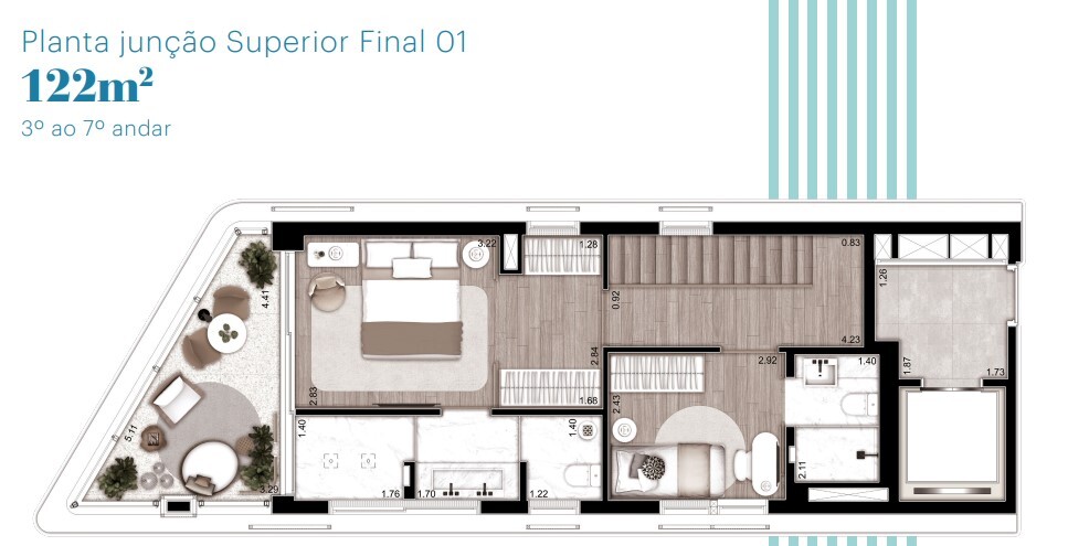 Apartamento à venda com 122m², 2 quartos com vaga - 11