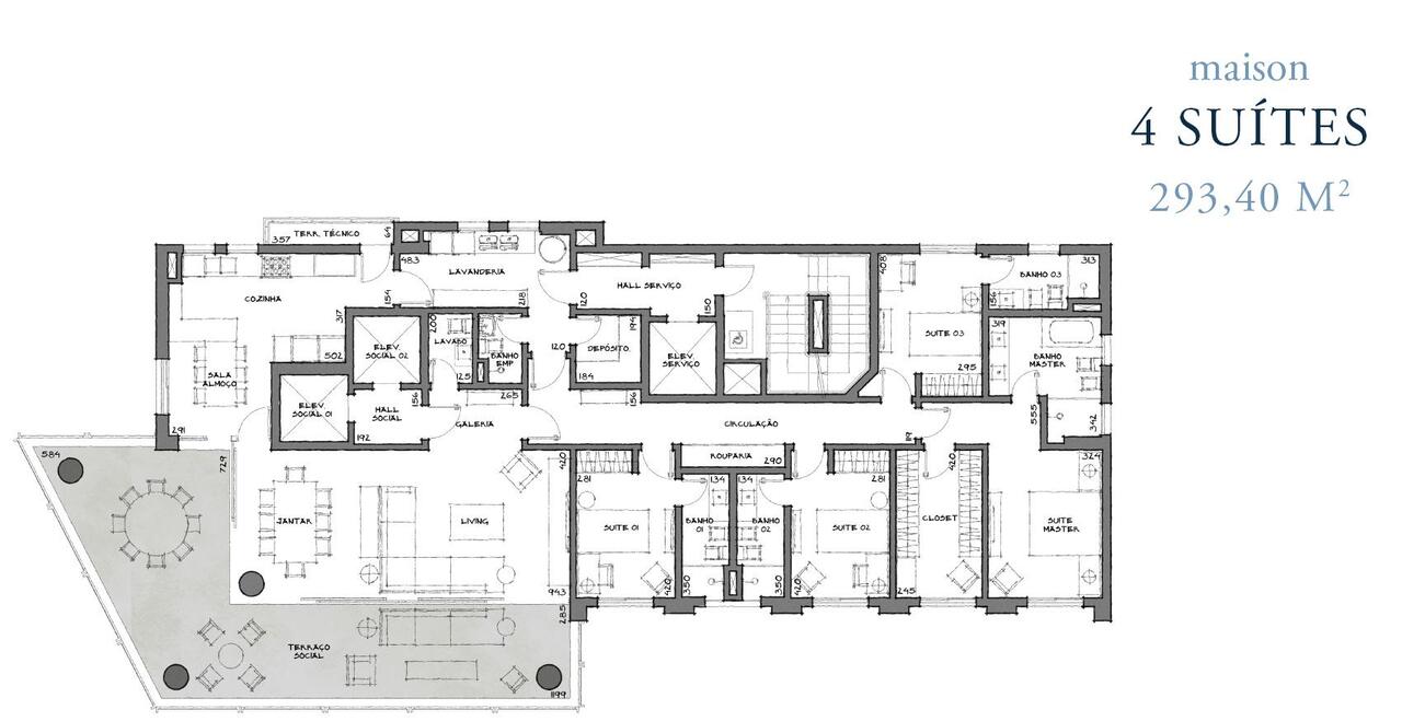 Apartamento à venda com 293m², 4 quartos com vaga - 11