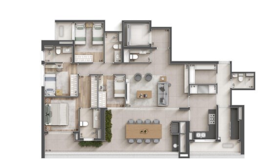 Apartamento à venda com 157m², 4 quartos com vaga - 16