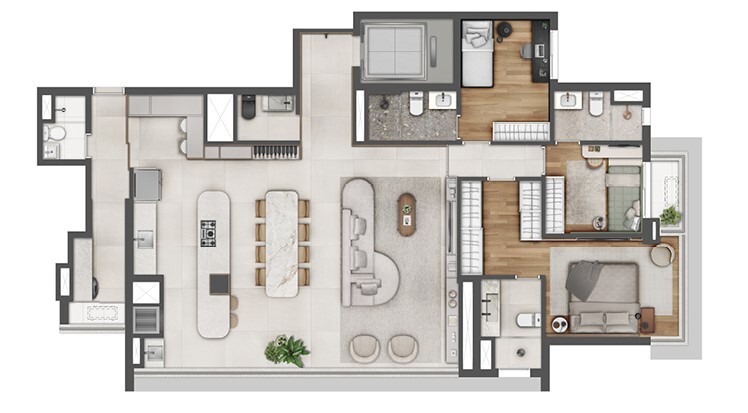 Apartamento à venda com 146m², 3 quartos com vaga - 12