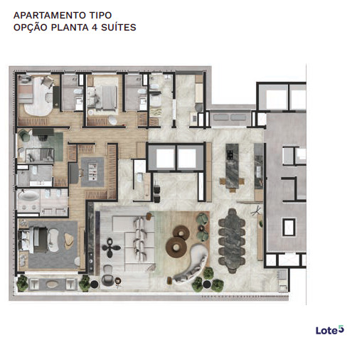 Apartamento à venda com 301m², 4 quartos com vaga - 19