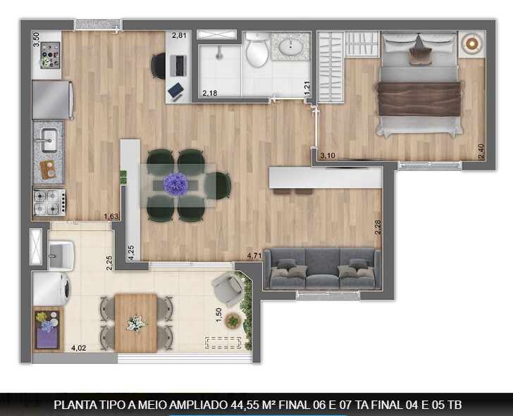 Apartamento à venda com 44m², 2 quartos com vaga - 20