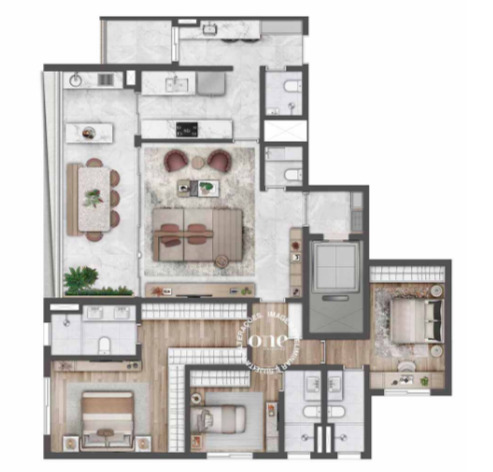 Apartamento à venda com 160m², 3 quartos com vaga - 17