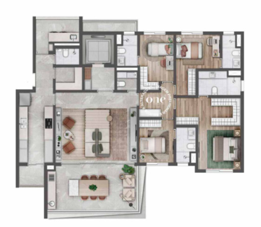 Apartamento à venda com 189m², 4 quartos com vaga - 17