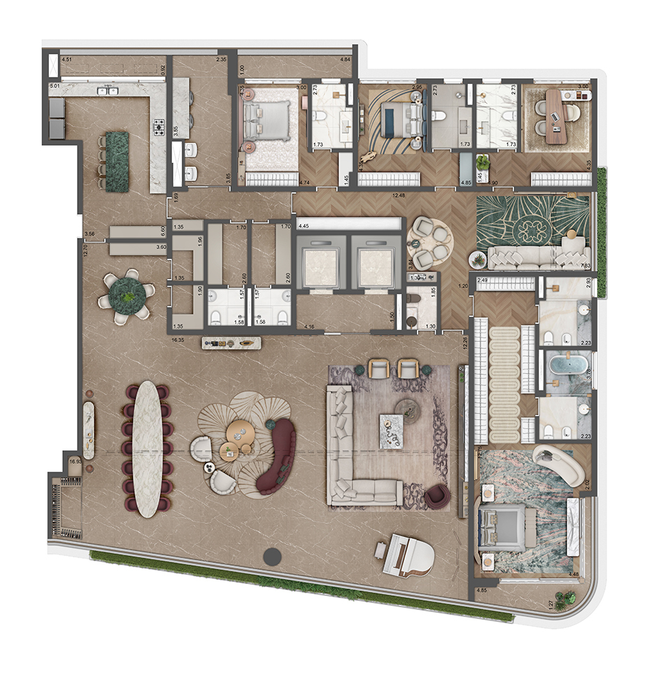 Apartamento à venda com 493m², 5 quartos com vaga - 26