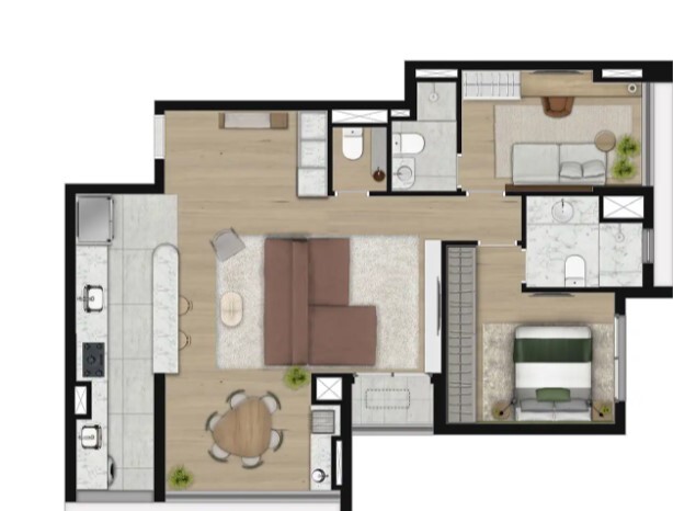 Apartamento à venda com 88m², 3 quartos com vaga - 18