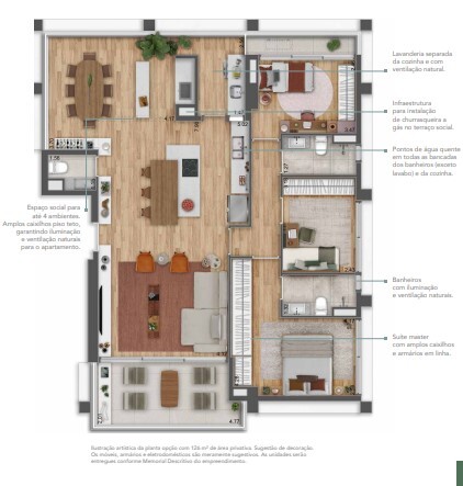Apartamento à venda com 126m², 3 quartos com vaga - 23