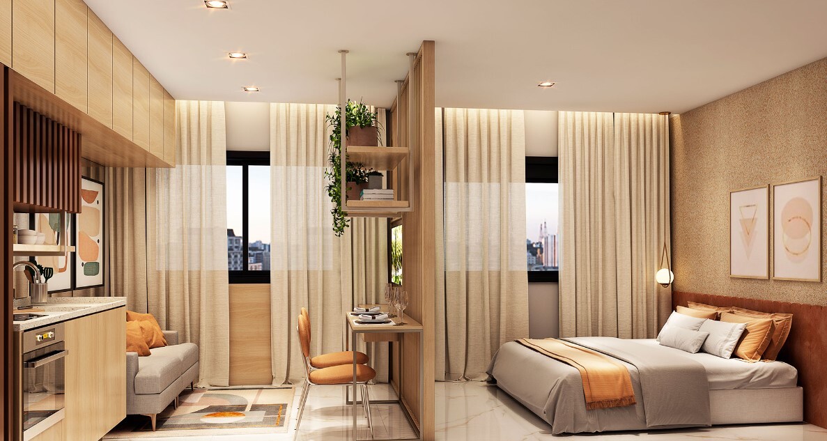 Apartamento à venda com 24m², 1 quarto sem vaga - 29