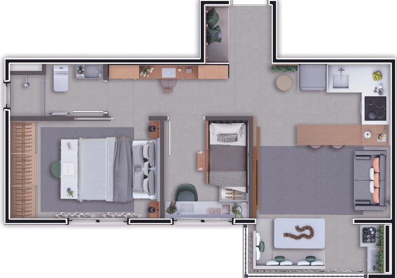 Apartamento à venda com 42m², 2 quartos com vaga - 19