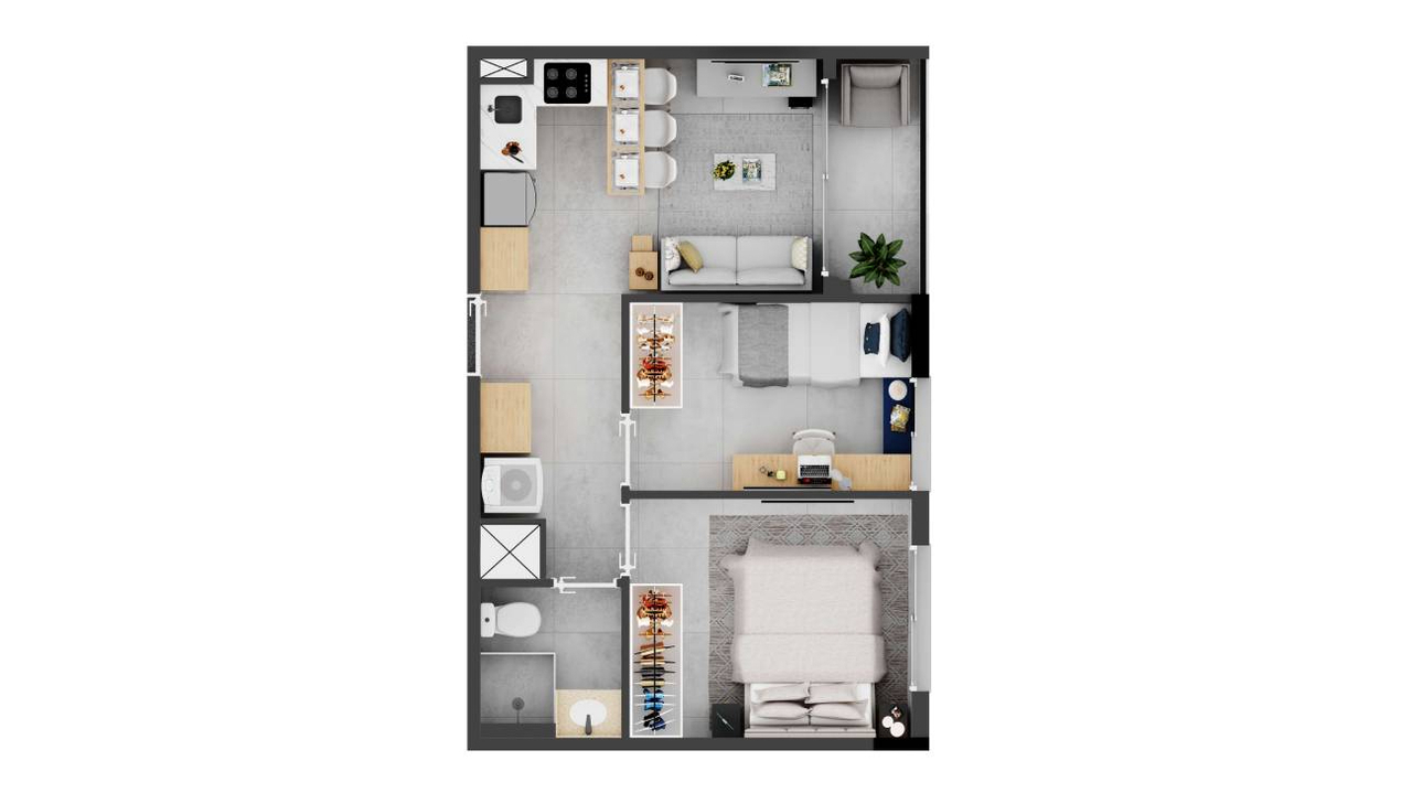 Apartamento à venda com 35m², 2 quartos com vaga - 24