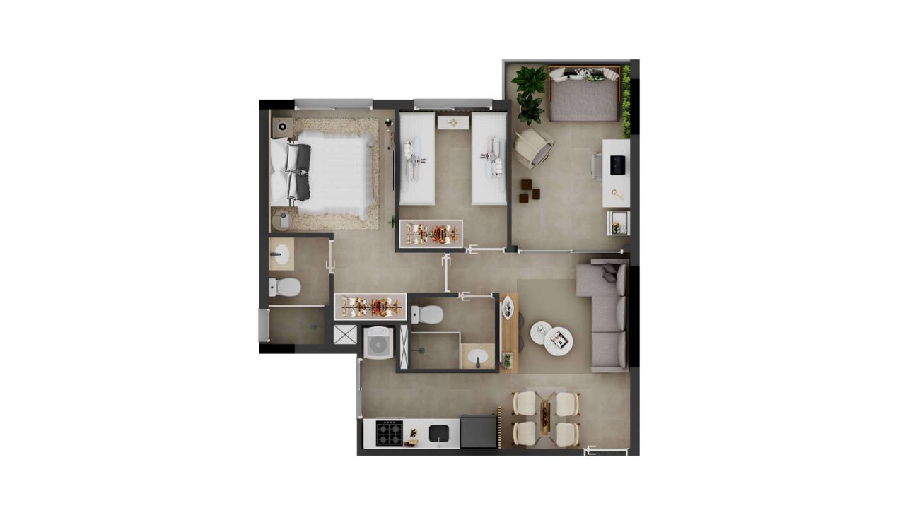Apartamento à venda com 49m², 2 quartos com vaga - 24