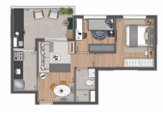 Apartamento à venda com 48m², 2 quartos com vaga - 18