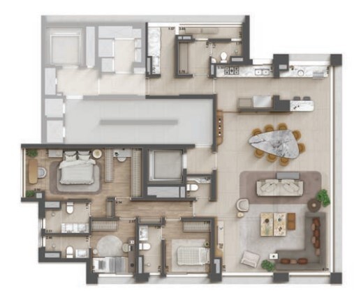 Apartamento à venda com 178m², 3 quartos com vaga - 25
