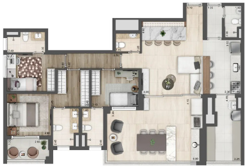 Apartamento à venda com 136m², 3 quartos com vaga - 14