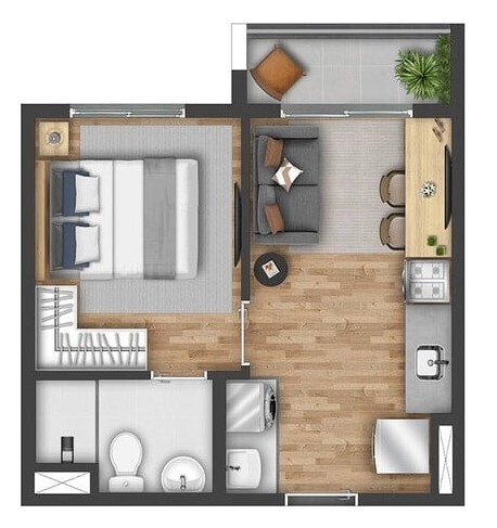 Apartamento à venda com 27m², 0 quartos sem vaga - 18