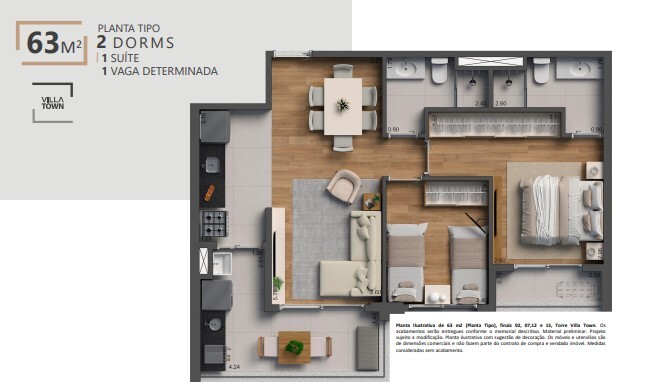 Apartamento à venda com 63m², 2 quartos com vaga - 26