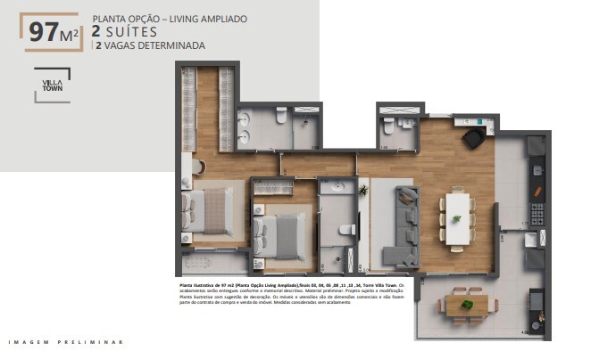 Apartamento à venda com 97m², 3 quartos com vaga - 25