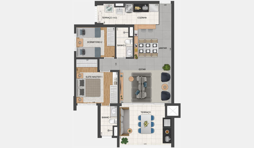 Apartamento à venda com 80m², 2 quartos com vaga - 18