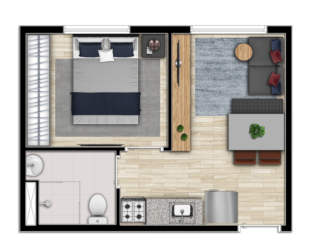 Apartamento à venda com 24m², 0 quartos sem vaga - 14