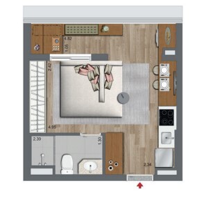 Studio à venda com 28m², 0 quartos sem vaga - 27