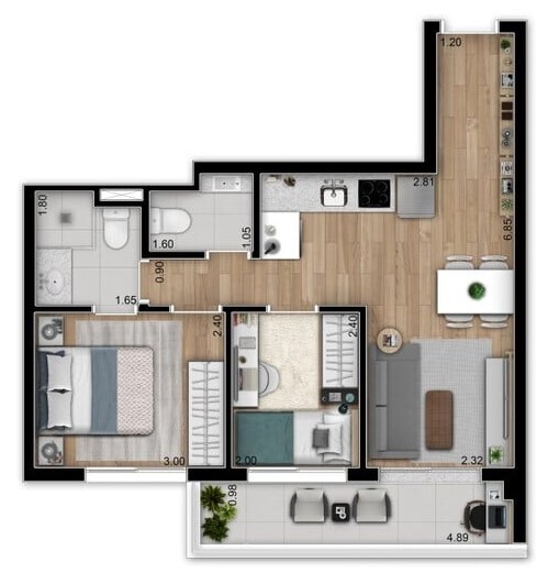 Apartamento à venda com 48m², 2 quartos com vaga - 18