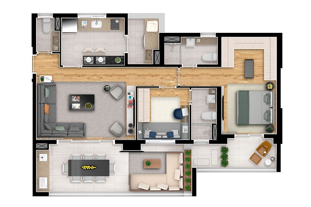 Apartamento à venda com 98m², 2 quartos com vaga - 10