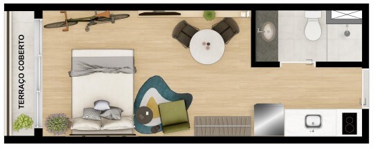 Studio à venda com 24m², 0 quartos sem vaga - 18