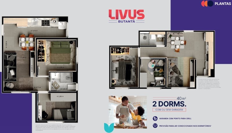 Apartamento à venda com 40m², 2 quartos com vaga - 9